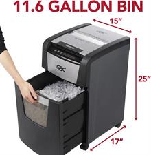 GBC 150X AutoFeed+ Home Office Shredder, Micro-Cut, P-4, 150 Sheets