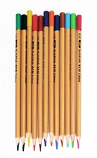 Goldfish T12P Eco Triangular Full Size 12 Colour Pencils Plastic Pack