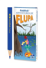 Goldfish H-6 Flupa Colour Pencil Half Size 06 Colours