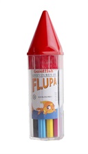 Goldfish H12HEX-J Flupa Colour Pencil Half Size 12 Colours Hexagonal Jar