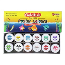 Goldfish G-12PC-S Poster Colour Plastic 30ml Bottle 12 Colour Set