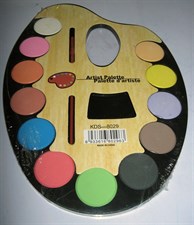 Artist Palette Water Colours with Brush 12 Colours
