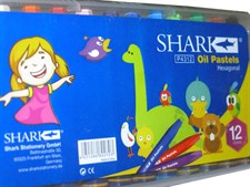 Shark Hexagonal Oil Pastels 12 Colors 