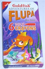 Goldfish C06-S Flupa Wax Crayons 06 Colours