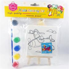 Keep Smiling 1010DIY Kids 4x4 Inches Canvas Painting Set With Easel