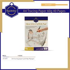 Keep Smiling A4-60T 40 Pages A4 60gsm Tracing Paper Pad
