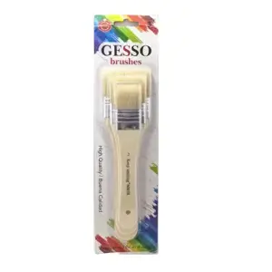 Keep Smiling A6085X Angular Gesso Brush 3 Pcs Set