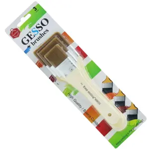Keep Smiling A6085X Angular Gesso Brush 3 Pcs Set