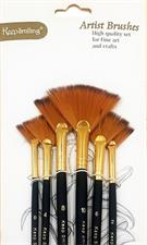 Keep Smiling A6088 Fan Artist Brush Set 6 Pcs