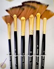 Keep Smiling A6088 Fan Artist Brush Set 6 Pcs