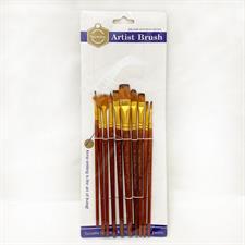 Keep Smiling A6303M Artist Mix Brush Set 10 Pcs