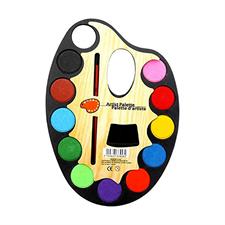 Keep Smiling Artist Palette Water Colour Paints 12 Colours