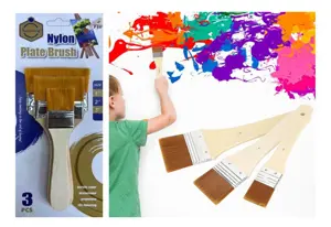Keep Smiling BS-003F Nylon Plate Brush 3 Pcs Set