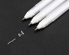 Keep Smiling E0430 White Highlight Pen 0.6mm 3 Pcs Set