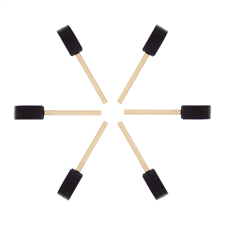 Keep Smiling HM906-6A Sponge Brush 6 Pcs Set