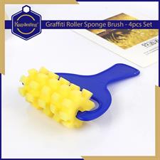 Keep Smiling HM914-40-4 Paint Foam Roller Art Tool Set 4 Pcs