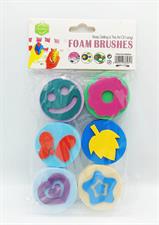 Keep Smiling HM926-6 Foam Pattern Stamps Art Tool Set 6 Pcs