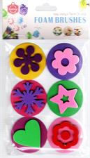 Keep Smiling HM926-6 Foam Pattern Stamps Art Tool Set 6 Pcs