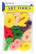 Keep Smiling HM935-9 Sponge Foam 0-9 Numbers Shape Art Tool Set