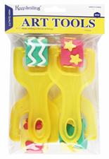 Keep Smiling HM943-4 Kids Eva Foam Design Pattern Roller Art Tool 4 Pcs Set