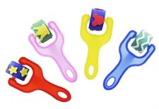 Keep Smiling HM943-4 Kids Eva Foam Design Pattern Roller Art Tool 4 Pcs Set