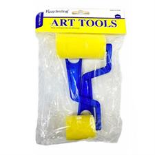 Keep Smiling Paint Foam Roller Art Tool 2 Pcs Set