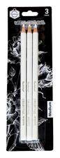 Keep Smiling TB-1010 White Charcoal Pencils 3 Pcs Set