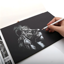Keep Smiling TB-1010 White Charcoal Pencils 3 Pcs Set