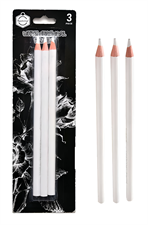 Keep Smiling TB-1010 White Charcoal Pencils 3 Pcs Set