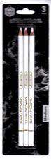 Keep Smiling TB-1010 White Charcoal Pencils 3 Pcs Set