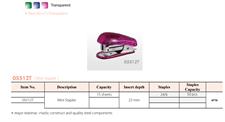 KW-triO 05512T Transparent Mini Stapler