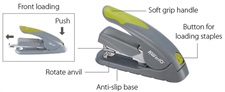 KW-triO 05618 Lever-Tech Effortless 40 Pages Heavy Duty Stapler