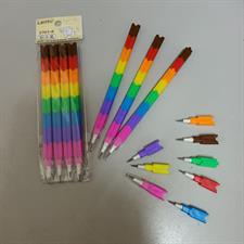 Lantu SF-2707-8 Non-Sharpening Bullet Pencil Swap Building Block Pencils