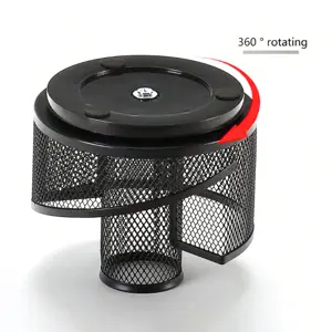 Maxim MX-2012 Mesh Steel 360° Rotatable Multi-Function Pen Holder