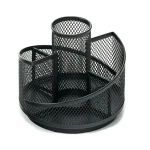 Maxim MX-2012 Mesh Steel 360° Rotatable Multi-Function Pen Holder