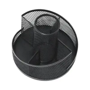 Maxim MX-2012 Mesh Steel 360° Rotatable Multi-Function Pen Holder