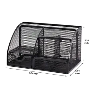 Maxim MX-8089 Mesh Steel Multi-Function Desk Organizer