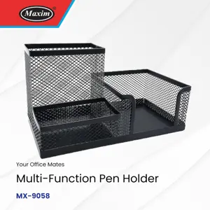 Maxim MX-9058 Mesh Steel Multi-Function Desk Organizer