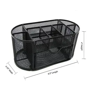 Maxim MX-9059 Mesh Steel Multi-Function Desk Organizer