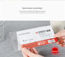 M&G ASC99351 V-Shaped Transparent Desk Label Stand