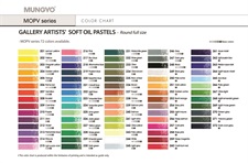 MUNGYO Gallery Artists' Soft Oil Pastels MOPV