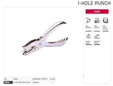 Deli E0114 8 Pages Metal Plier 1-Hole Punch Machine