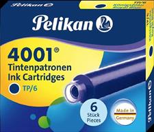 Pelikan 4001 TP/6 Fountain Pen Ink Cartridges