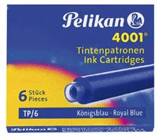Pelikan 4001 TP/6 Fountain Pen Ink Cartridges