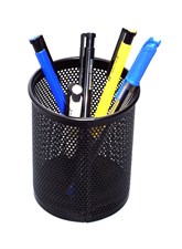M&G ABT98403 Mesh Steel Round Shape Pen Holder