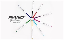 Piano Easy Grip Fineliner Pack of 15 Colours