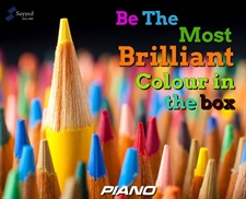 Piano Premium 12 Colour Pencils Half Size
