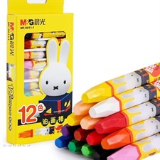 M&G Miffy Series Hexagon Oil Pastels 12 Colours