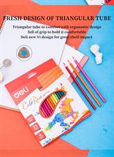Deli EC001 ColoRun Plastic Colour Pencils