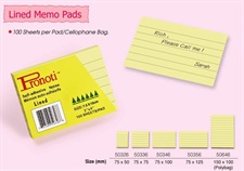 Pronoti Yellow Pastel Lined Memo Notepads 3x2 Inches